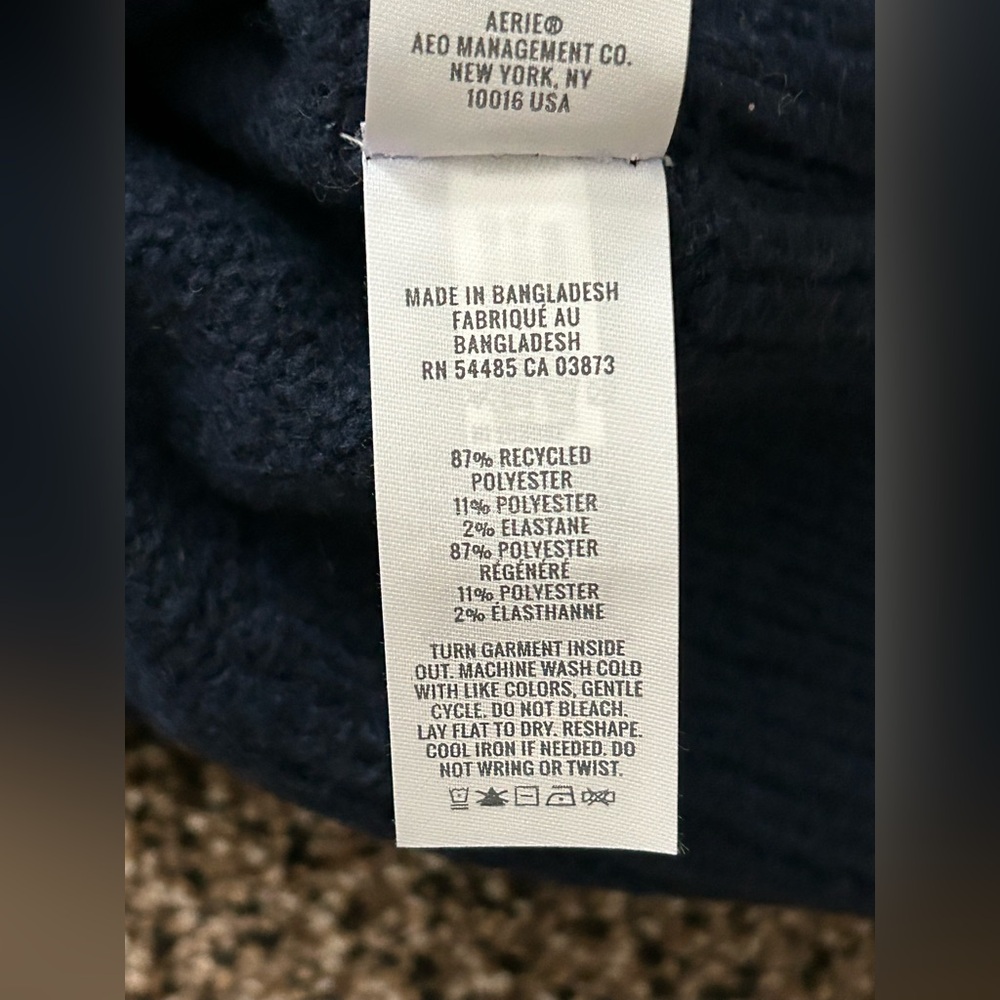 aerie Real Good Oversize Long Sleeve Cozy Pullover Crew Sweater Large NWT - Picture 6 of 6